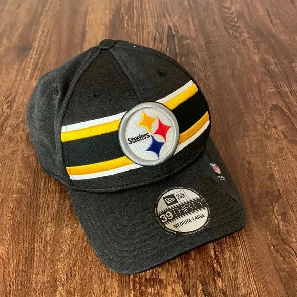 Pittsburgh Steelers Fitted Cap New Era 39Thirty M/L NWT - Picture 1 of 10